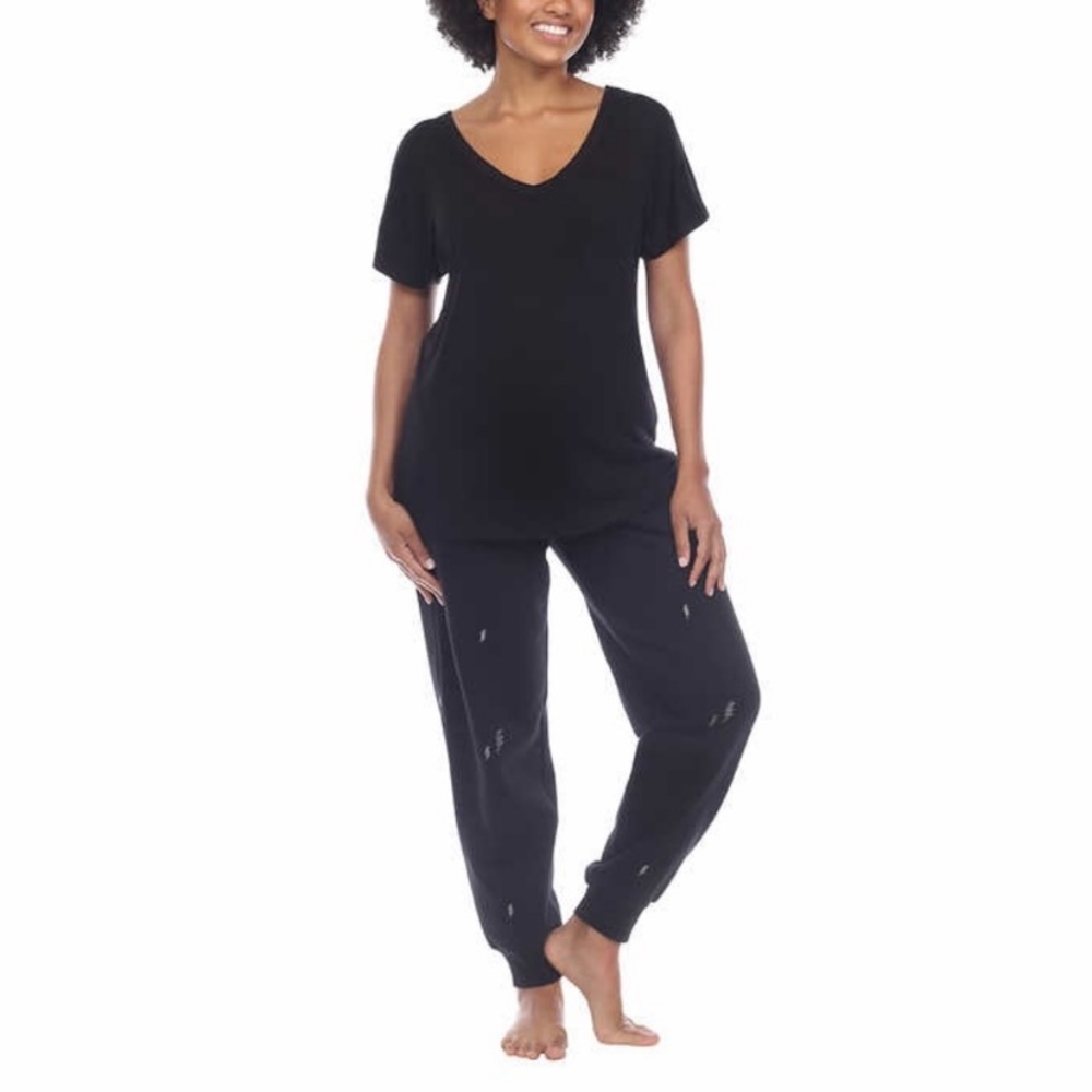 *BRAND NEW* Honeydew Ladies' Embroidered Lounge Set, 2-piece, Lightning Bolts